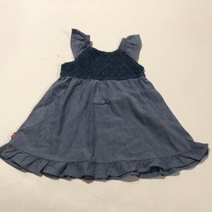 Infant blue jean dress